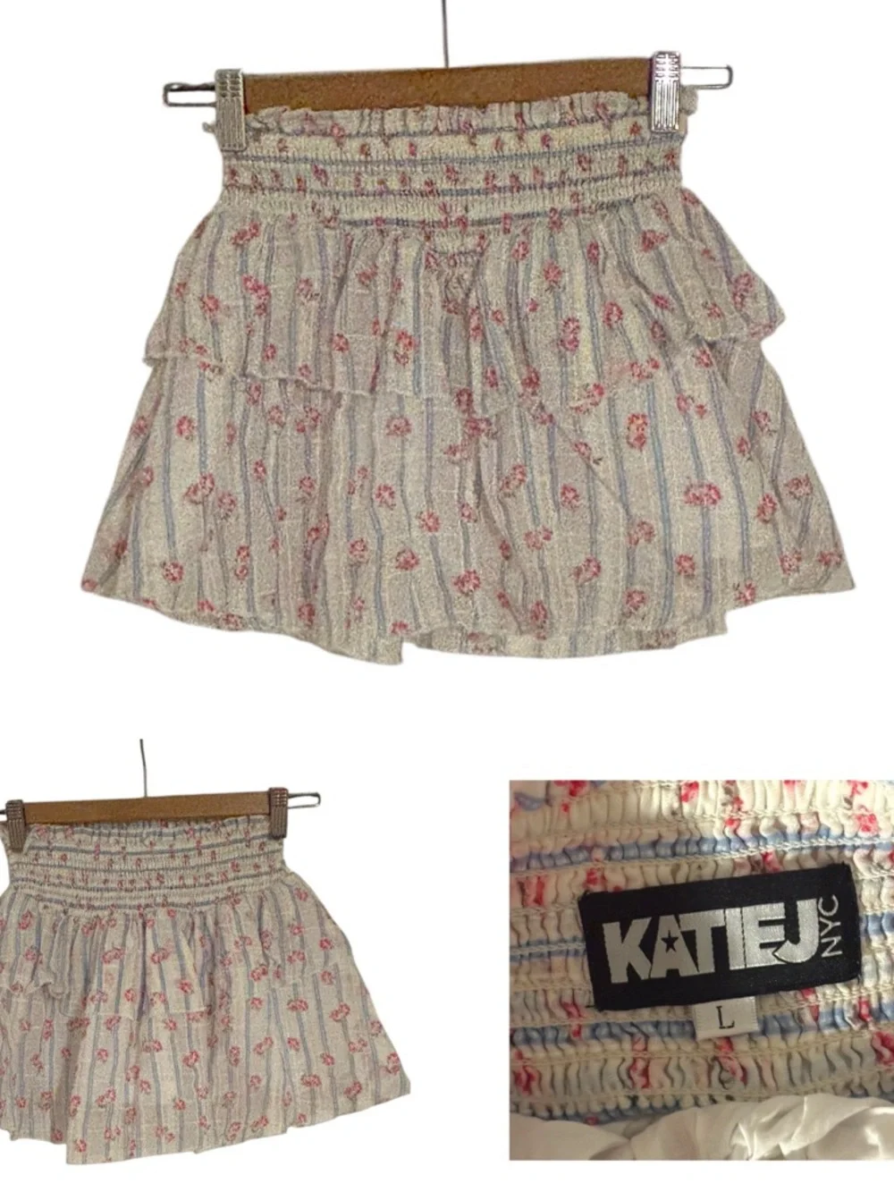 Katie J NYC Brooke Floral Skirt